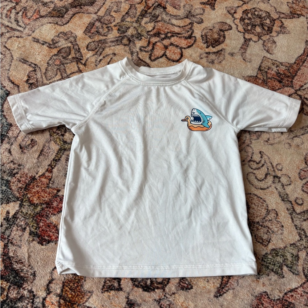 Kids White Rashguard top